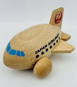 ◯JAL ブナの木を使った飛行機◯JAPAN AIRLINES 日本航空　木のおもちゃ　ノベルティ　飛行機　木製