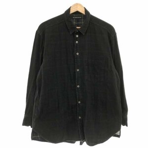 DIET BUTCHER SLIM SKIN ダイエットブッチャー スリムスキン 17AW チェック柄サイドポケットシャツ ブラック サイズ:2 メンズ ITU932M2QTM5