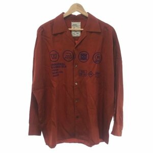 SHAREEF シャリーフ 18AW &quot;CARE LABEL&quot; BIG SHIRTS オープンカラービッグシャツ ブラウン系 サイズ:1 メンズ IT21XCKR83MA