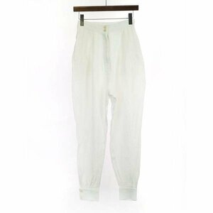 BACCAbaka high waist linen pants white 34 ITNJRK7CL2KR
