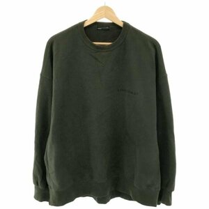 LAD MUSICIAN ラッドミュージシャン 18AW HIGH GAUGE LOOP BACK CLOTH ABNORMAL ビッグスウェットトレーナー カーキ サイズ:F メンズ