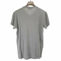 JIL SANDER ジルサンダー VネックコットンTシャツ グレー M メンズ ITFINQ745Q88_画像2