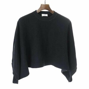 HYKE ハイク 22AW C/C KNIT THERMAL PONCHO ポンチョ ブラック F ITSLEAZZDRAG