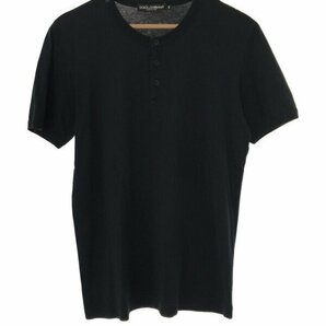 DOLCE&GABBANA ドルチェ＆ガッバーナ 16SS ヘンリーネックTシャツ ブラック 46 IT5VCB9GX9MSの画像1