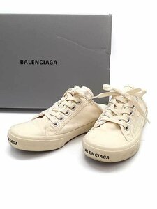 BALENCIAGA バレンシアガ Paris デストロイ加工ミュールスニーカー アイボリー 36 IT4ZOO6DE782