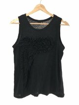 Y's ワイズ 15SS コットンフリルタンクトップ ブラック 2 IT51INKZA44Y_画像1