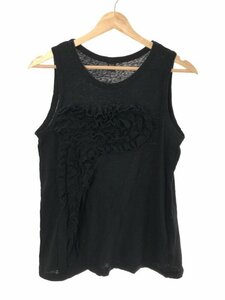 Y's ワイズ 15SS コットンフリルタンクトップ ブラック 2 IT51INKZA44Y