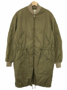 ISABEL MARANT ETOILE イザベルマラン エトワール ナイロンコットンロングフライトジャケット MA-1 カーキ 34 ITCYSD2J0E5E