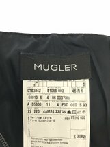 MUGLER ミュグレー ジップアップネックウォーマー アクセサリー ネイビー 46 ITQ1TQMW20U4_画像3