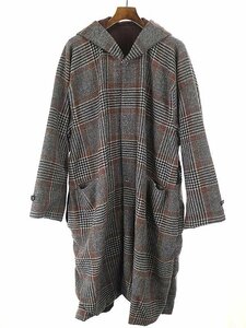 SUNSEA サンシー 17AW RERVERSIBLE CHECK JEDI COAT リバーシブルチェックジェダイコート グレー系 2 ITOXKNIKQLJ8