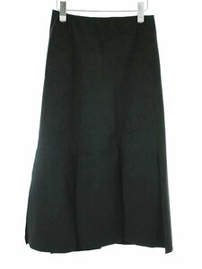 HYKE ハイク 23SS ULTRASUEDE SKIRT ウルトラスウェードスリットスカート ブラック 2 ITDKVB92UPM8