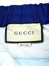 GUCCI グッチ 20SS サイドラインコットンジョガーパンツ ブルー 44 ITPB1VD903E8_画像3