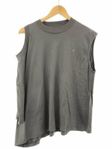 G.V.G.V ジーヴィジーヴィ 22AW SIGNATURE &quot;G&quot; DOUBLE NECK H/S TEE Tシャツ チャコール 0/S GV2233008 IT2N8G5W1IYG