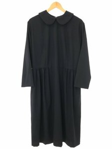 COMME des GARCONS GIRL コムデギャルソンガール 19AW ラウンドカラーギャザーウールワンピース ND-O016 ネイビー S ITGAI95Y2EQC