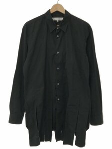 COMME des GARCONS SHIRT コムデギャルソンシャツ 短冊デザインロングシャツ ブラック M ITLC52WD3NV2