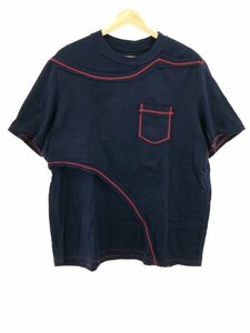 YUKI HASHIMOTO ユウキハシモト 21SS CONTRAST LAYERED T-SHIRTS コントラストレイヤードTシャツ ネイビー M 211-01-0604 IT500VF5RAOG