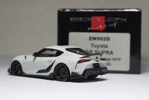 1/43 Make Up Toyota GR Supra 2019 TRD Packag White EM502D EIDOLON / メイクアップ トヨタ GR スープラ 2019 TRD ホワイトアイドロン_画像4