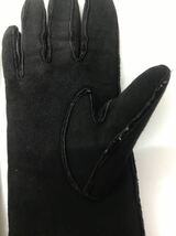 プラダスポーツ　メンズ　手袋　レザー　内側ウール　ブラック 黒　レザーグローブ 革 93_画像6