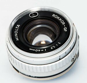 【改造レンズ】ROKKOR-QF 1.7/40mm 【Minolta Hi-Matic E】のレンズをLeica Mマウントレンズに改造　【ライカMマウントレンズ】