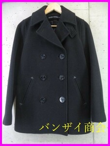 1111s35◆良品です◆日本製◆Ralph Lauren ラルフローレン メルトンウール Pコート ピーコート 7号/ジャケット/ブレザー/レディース/女性