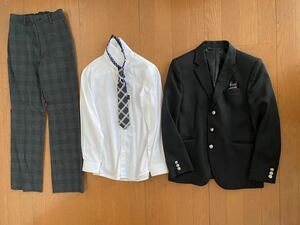 男の子セットアップ　150サイズ　ボーイズフォーマル　サッカーJFA日本代表モデルサムライブルー入学式　卒業式　結婚式　ブレザー 制服