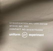 定価42900円 uniform experiment MIL ZIP HOODED BLOUSON ジップ パーカー ジャケット UE-202021 ユニフォームエクスペリメント_画像4