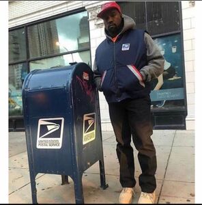 USPS US MAIL 郵便局 アメリカ 企業物 kanye カニエ 古着 