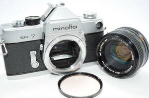 【外観並級】Minolta SR-7 / MC Rokkor-PF 50mm F1.7　ミノルタ　#t10385