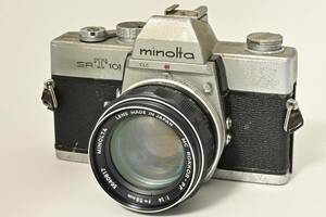 【外観特上級】minolta SRT101 シルバー / MC ROKKOR-PF 58mm F1.4　#t9844