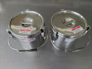 クローバー　汁食缶　1８cm２点セット スープ 保存 パッキン　キッチンポット 