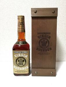 VIRGIN BOURBON ヴァージンバーボン 15年 特級 750ml 101 PROOF 未開封 木箱付き 