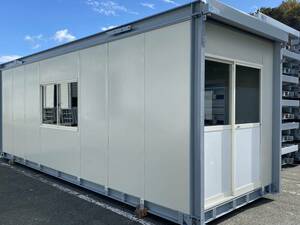 [ Aichi departure ] super house container storage room unit house 5.3 tsubo used temporary road place prefab warehouse office work place 10.6 tatami road place real . raw agriculture ...