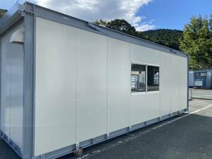 [ Aichi departure ] super house container storage room unit house 5.3 tsubo used temporary road place prefab warehouse office work place 10.6 tatami road place real . raw agriculture ...