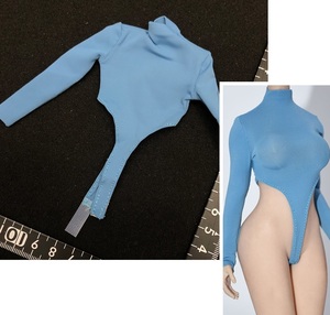  new color postage 84 jpy ) blue 1/6 long tanker body suit woman clothes ( inspection DAMTOYS VERYCOOL TBleague phicen hot toys JIAOUDOLL figure 