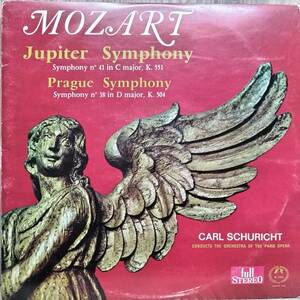 I195/LP1枚/シューリヒト/モーツァルト：交響曲第41番「ジュピター」・第38番「プラーハ」