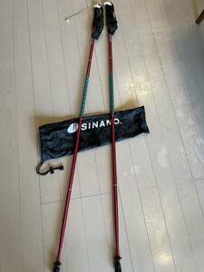 【中古】SINANO トレランポール13.6Pro レッド 120cm