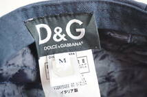 1円◆DOLCE&GABBANA ドルチェ&ガッバーナ/D＆G*キャップ/帽子*紺/ネイビー*ロゴ*Mサイズ調整可能_画像7