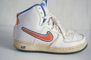 1円◆Nike Air Force 1 Low White*26.5CM*ナイキ　エアフォース*ホワイト*NBA*白青オレンジ*AV3938-100