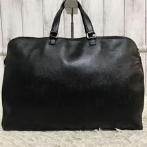 1円【極美品】プラダ PRADA ビジネスバッグ サフィアーノレザー 本革 ブリーフケース メンズ 三角ロゴ 黒 ブラック 大容量 A4 書類かばん_画像3