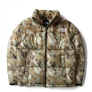 美品 23AW THE NORTH FACE ザノースフェイス Novelty Nuptse Jacket ノベルティーヌプシジャケット ダウン ナイロン カモフラ L