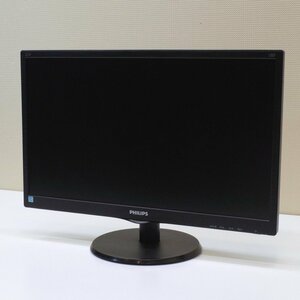 PHILIPS フィリップス 223V5LHSB/11 モニター 21.5インチ 液晶ディスプレイ TFT フルHD 非光沢 PC 業務用 OA機器 KK11703 中古オフィス家電