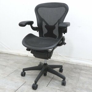 ★美品 Herman Miller ハーマンミラー アーロンチェア Aタイプ フル装備 ポスチャーフィット 2019年製 メッシュ EG12256 中古オフィス家具