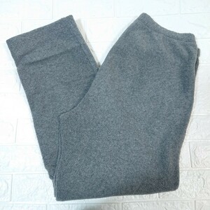 【USA製】90s Vintage LANDS' END ヴィンテージ ランズエンド POLARTEC ポーラテック フリース パンツ Lサイズ グレー fleece pants