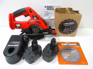 【未使用品・ブラックアンドデッカー・充電式電動丸ノコセット】BLACK&DECKER / LC1440-2 / 充電池2個 / 丸鋸・切断機 / 直接引取り歓迎 