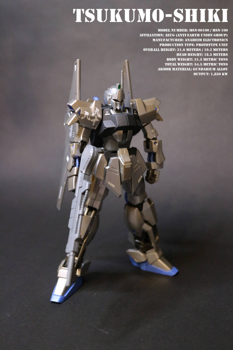 1/144 HGUC REVIVE Tsukumo tipo pintado modificado producto terminado modificación Hyakushiki, personaje, Gundam, Producto terminado