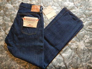 【新品/未使用/送料込み！】ワーカーズ　Lot ８０１ Straight Jeans カラー １３・７５oz Raw Denim サイズ ３４