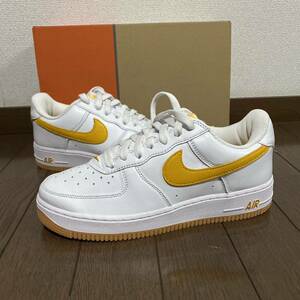 【26.5cm】防水加工　定価20900円　NIKE ナイキAIR FORCE1エアフォース1AF1 Nikeナイキ Low AF1 SHADOW ロー　ユニバーシティーゴールド