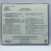 西独盤 ◇ ギーゼキング / ピアノ・リサイタル / バッハ、シューマン (CD) FORLANE UCD 16590_画像2