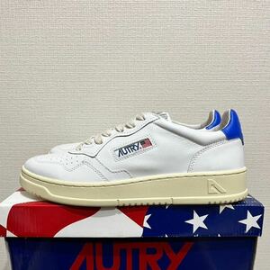 新品AUTRY MEDALIST LOW LEATHER SUEDE SNEAKER オートリー メダリスト ローカット レザー スウェット スニーカー 42 27.0 27.5 ホワイト