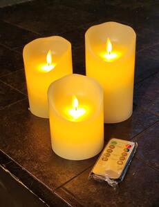  genuine article completely paraffin wax LED candle light 3 point set 2